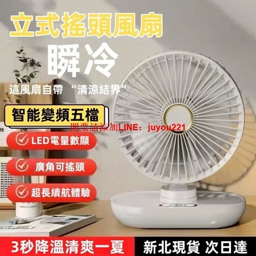 【新北12H出貨 保固五年】立式搖頭風扇 循環扇 製冷風扇 高速桌面電扇 降溫風扇 廚房風扇  USB小風扇 風扇