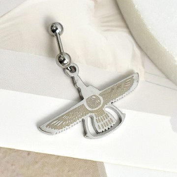 男生耳環 鋼製老鷹耳針【ND867】