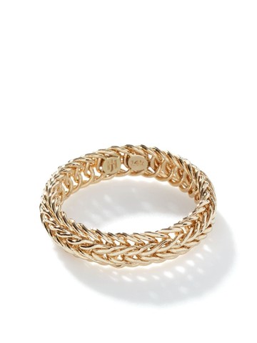 John Hardy - 14kt yellow gold Kami Chain 4.5mm band ring - unisex - 14kt Gold - 7