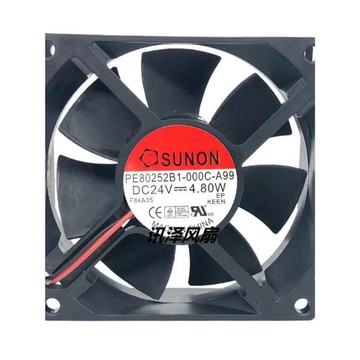 全新 建準PE80252B1-000C-A99 8025 24V 4.8W 大風量滾珠散熱風扇