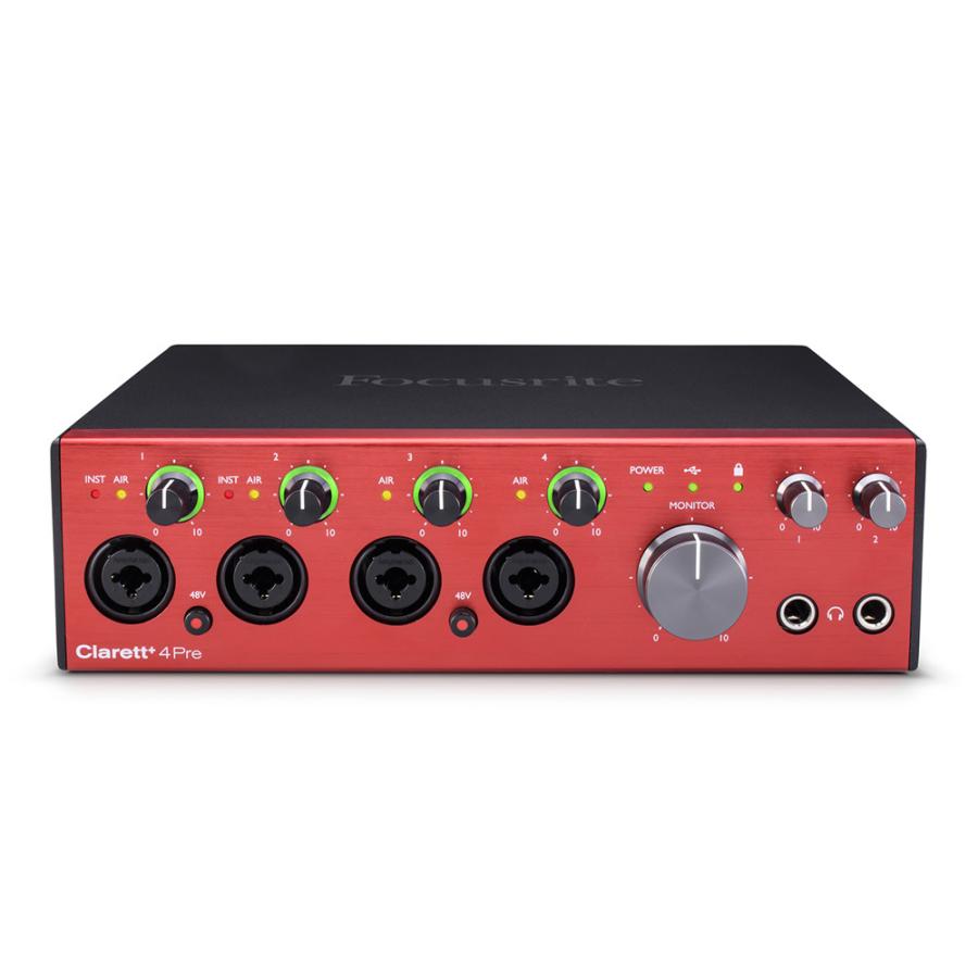 Focusrite オーディオインターフェース Clarett  4Pre 18イン 8アウト［フォーカスライト オーディオインターフェイス クラレット］