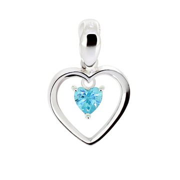 赤軍寶飾-星鑽-轉心墜(水藍寶石)