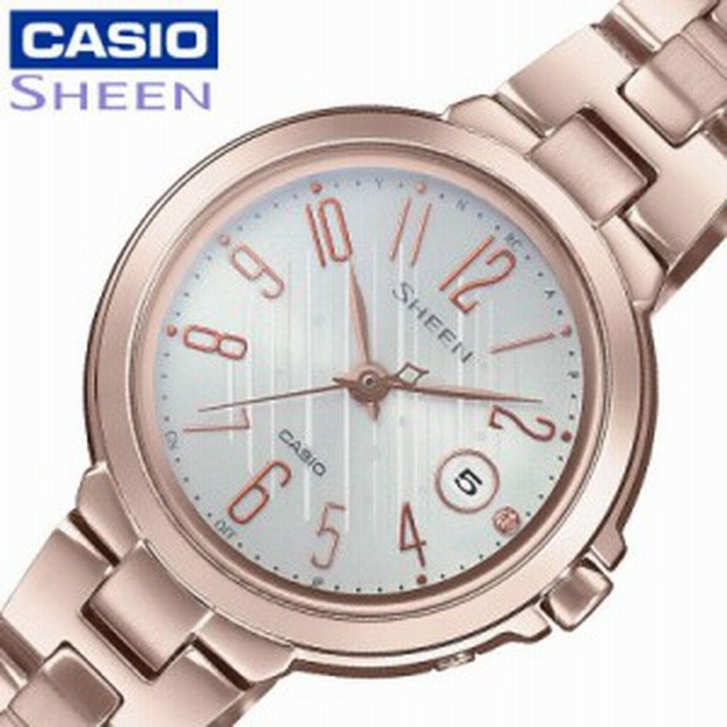 カシオ 電波 ソーラー 腕時計 CASIO 時計 シーン SHEEN 女性 レディース クォーツ SHW-5100CG-7AJF かわいい 華奢  小ぶり 小さめ 人気 お | LINEショッピング