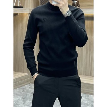 秋冬款男士毛衣打底衫半高領針織衫春秋修身潮流簡約時尚款毛衫T