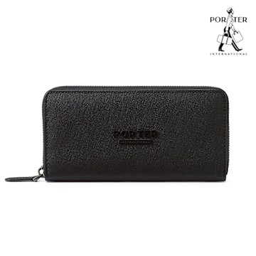 PORTER INTERNATIONAL - 細膩韌性DEFINE真皮長夾 - 黑