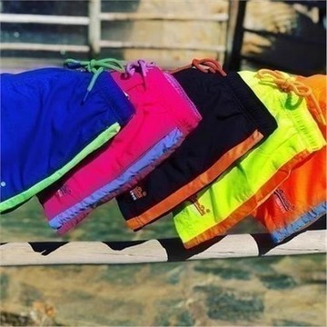 英國潮牌極度干燥春夏Superdry沙灘運動系列純色速干短褲