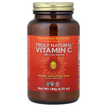 HealthForce Superfoods, Truly Natural™ 維生素 C，6.35 盎司（180 克）