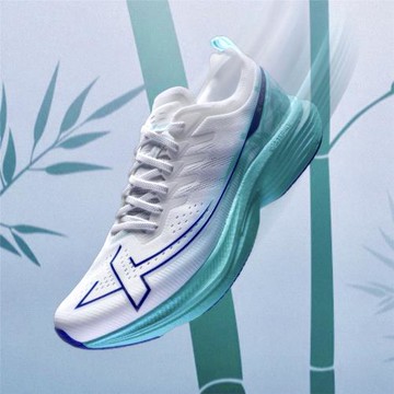 特步一體成型三代 尼龍板競速跑馬拉跑步鞋男女體育中考四季透氣