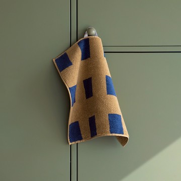 韓國 WARMGREY TAIL 純棉擦手巾 午夜幾何 34cm x 34cm