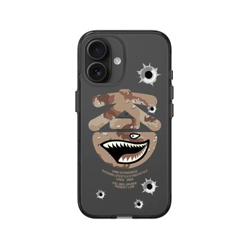 iPhone 16 Clear (相機按鈕) 酷墨灰 - KID - KID沙漠迷彩款