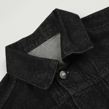 GXFortune 美式飛機扣工裝原牛夾克男女短款褶皺設計感牛仔外套