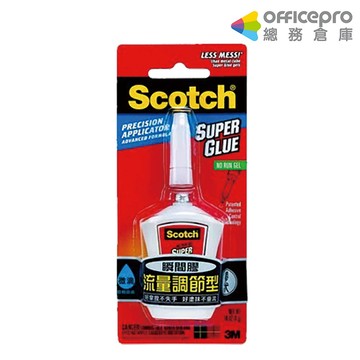 3M Scotch流量調節型瞬間膠 AD125 膠狀4g｜Officepro總務倉庫