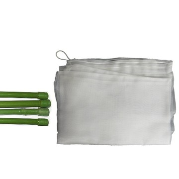 小型居家網室配件組(含32目防蟲網1件、綠竹4支)