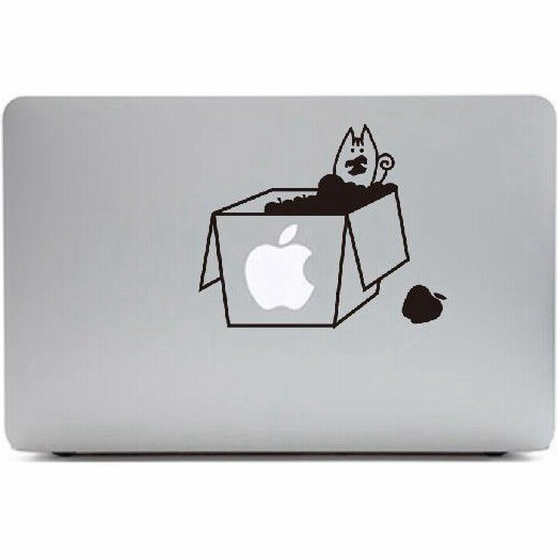 Macbook Air11インチ用背面デザインステッカー りんご箱の中のリス 通販 Lineポイント最大get Lineショッピング