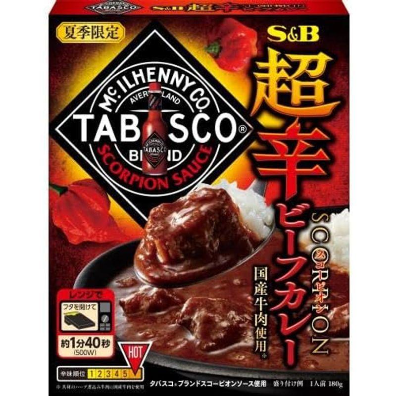 エスビー食品 超辛スコーピオンビーフカレー タバスコ 180g×6個セット