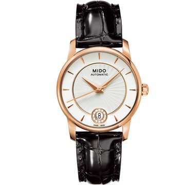 MIDO 美度 官方授權 Baroncelli Lady 典雅機械女錶 1212購物節 送禮推薦-33mm M0072073603600
