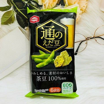 日本 龜田製果 茶豆米果 6袋入 毛豆米果 枝豆米果｜全店$299 全家取貨免運｜領券9折｜APP下單最高再賺22%點數⚡