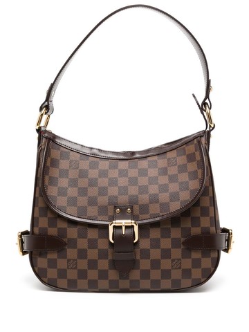 Louis Vuitton - 2006 pre-owned Damier Ebène Highbury shoulder bag - women - PVC/Calf Leather - One Size - Brown