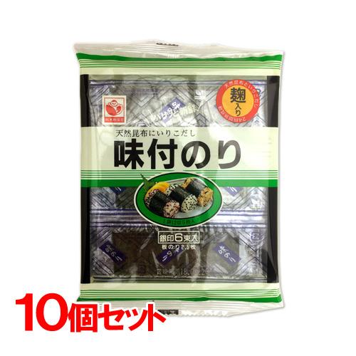 天然昆布にいりこだし 味付のり(潮騒) 銀印6束入(1袋12切5枚入)×10 桃太郎海苔