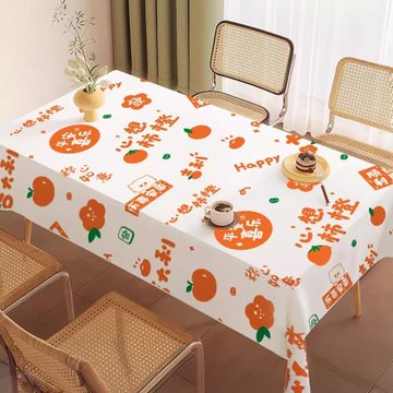 隔油防水易打理！輕松收納垃圾 加厚一次性餐桌布 長方形圓桌臺布