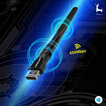 水星mercury 高速免驅動無線網卡 650m雙頻無線usb網卡 ud6h wifi接收器