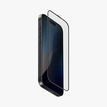 UNIQ OPTIX Vivid iPhone16系列 滿版玻璃保護貼-黑邊透明16Pro