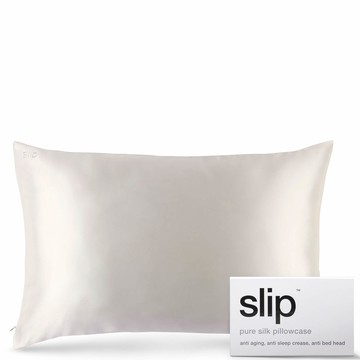 Slip Silk Pillowcase - Queen (Various Colors) - White