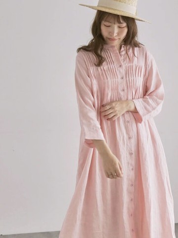 胸前抓摺造型連身洋裝(0F000839810) - Samansa Mos2