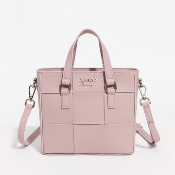 PLAYBOY - 手提包附長背帶 Weave系列 - 淡紫色