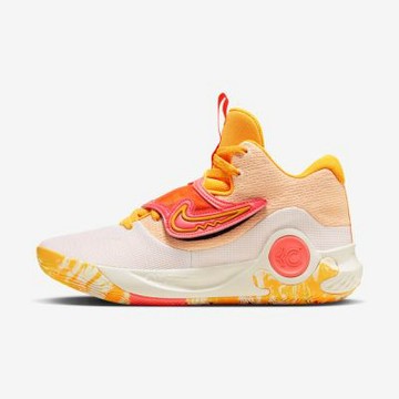 Nike KD Trey 5 X EP DJ7554-100 男 籃球鞋 運動 訓練 緩震 杜蘭特 魔鬼氈 白 橘
