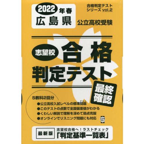 広島県公立高校受験最終確認