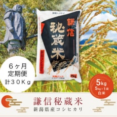 謙信秘蔵米5kg(精米)全6回