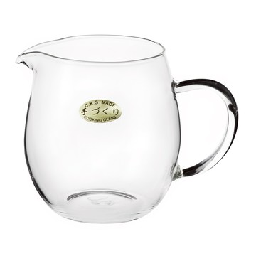 奇高 耐熱玻璃龍膽公杯360ml 冷熱飲皆宜 家庭辦公室適用  透明  1個