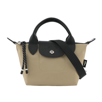 LONGCHAMP LE PLIAGE ENERGY 迷你再生帆布二用包(土褐色)