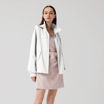 INC/REPURPOSE 女裝抗UV防曬壓線設計外套(5色) - 藍色-S