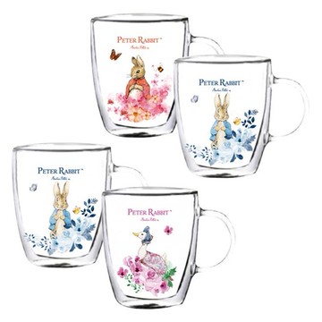 Peter Rabbit 比得兔~雙層玻璃杯(2入組) 款式可選