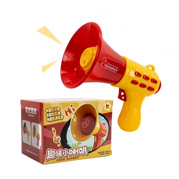迷你搞笑趣味小喇叭/大聲公(擴音器/變聲音效/調大小聲/錄音回放)(003)(隨機色)【888便利購】