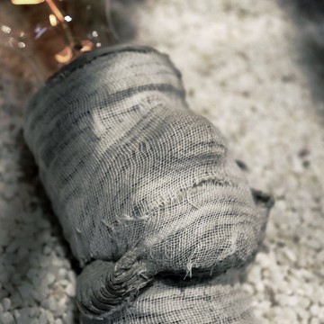 曙MUSE｜摩艾木乃伊桌燈 萬聖節 台灣製造 禮物 水泥 USB燈 LED燈 氣氛燈 小夜燈