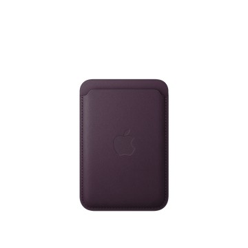Apple iPhone MagSafe 精細織紋卡套 – 黑莓色
