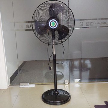 梁田落地扇商用扇450MM 黑色三膠葉18寸120W立式家用電風扇FS45-D