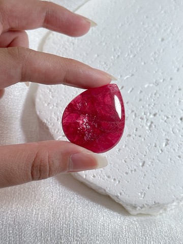 美國冰種級薔薇輝裸石珍藏