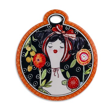 義大利EGAN- 玩偶系列 隔熱墊 橘邊 17X19CM