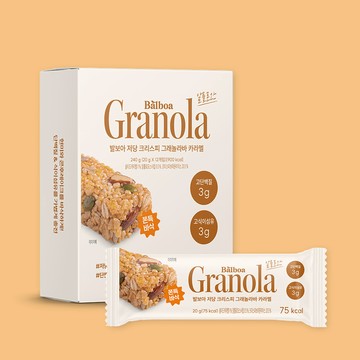 Balboa Low-Sugar Crispy Granola Bar #Salted Caramel 20g
