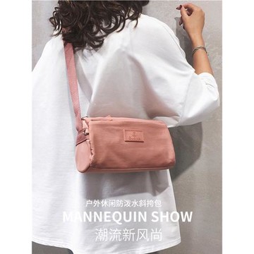 新款多層斜挎包休閑百搭多口袋便攜布包防潑水單肩女包輕便小包包