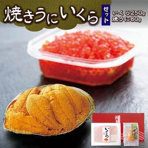 ふるさと納税 焼うに・いくら 詰合せ ウニ 醤油いくら (醤油漬け 三陸産 いくら 冷凍 いくら 海鮮丼 イクラ丼 魚卵 いくら 海鮮いくら イクラ .. 岩手県大船渡市