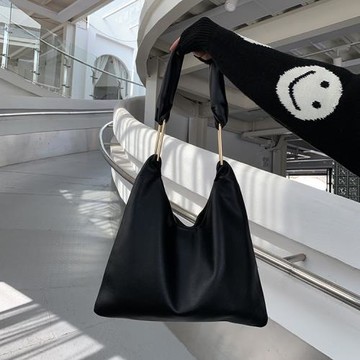 香港I.Tgreg慵懶風復古百搭大容量單肩大包女軟皮餃子包托特包潮