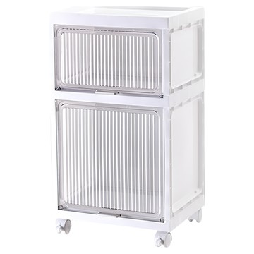 FAmILyLIFE 生活 磁吸式 多功能收納櫃 附輪防塵 YG-178 34 x 26 x 60cm 2.3kg 2層  象牙白  1個