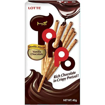 Lotte 樂天TOPPO巧克力夾心棒(40g/盒) [大買家]