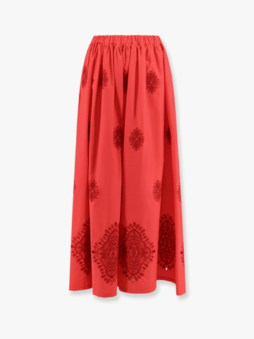 Lucrezia cotton long skirt with embroidery - LAVI - gender_Woman