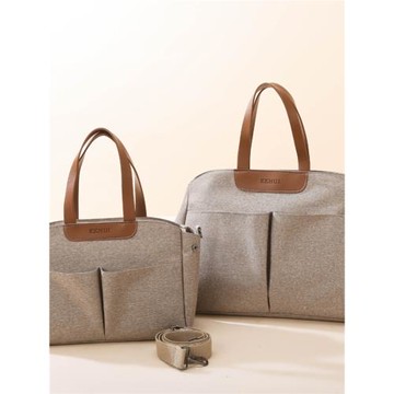 韓國網紅多功能牛津布手提包多兜簡約商務公文包女出差單肩旅行包